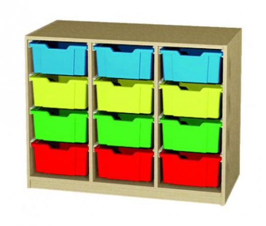 Materialcontainer als Aufsatzschrank H-Line