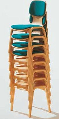 Stuhl- Holzschale