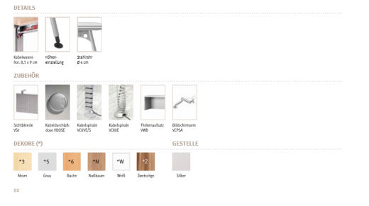 Schreibtisch Rechteckform HB-Line