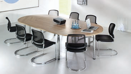 Besprechungstisch Oval / 280 cm breit HB-Line