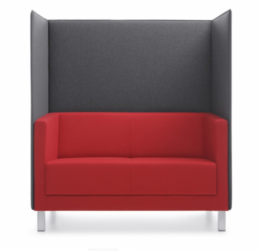 2-Sitzer Sofa mit Trennwand/ Sofaserie Emma - B1 schwer entflammbar