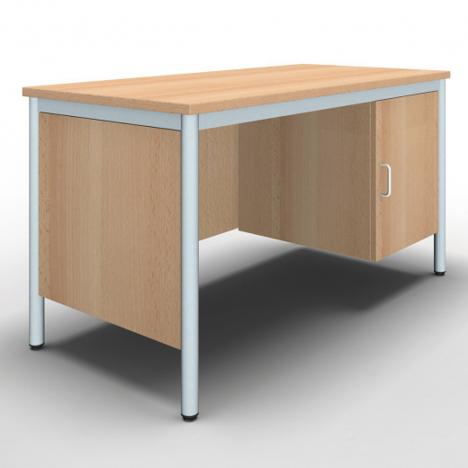 Lehrertisch mit Unterbau und Seitenblenden SP-Line