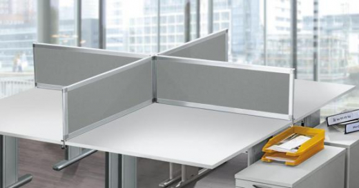 Tischtrennwandsystem- verschiedene Ausf�hrungen