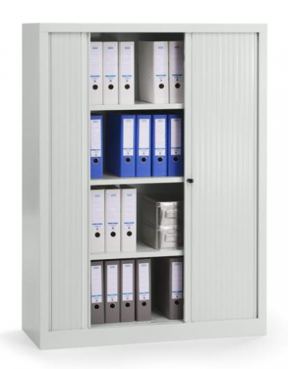 Rollladenschrank aus Stahl mit 4 oder 5 Ordnerh�hen