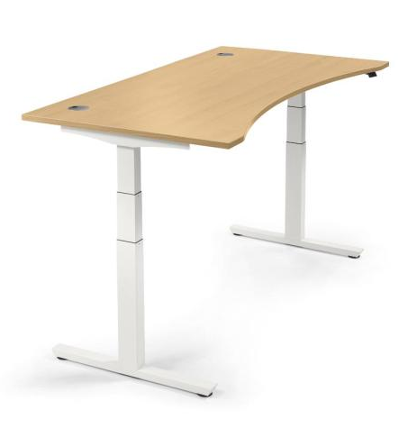 Sitz-/ Stehschreibtisch Freiform