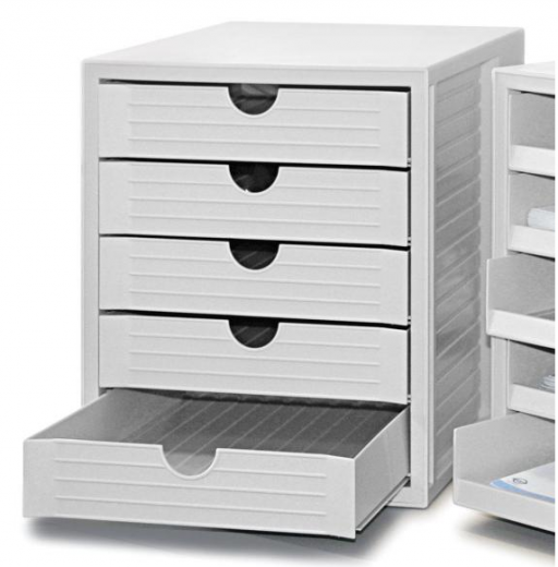 Kunststoff-Schubladenbox offen oder geschlossen