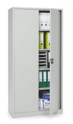 B�ro-Stahlschrank mit einschwenkbaren T�ren
