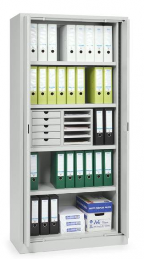 B�ro-Stahlschrank mit einschwenkbaren T�ren