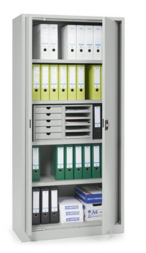 B�ro-Stahlschrank mit einschwenkbaren T�ren
