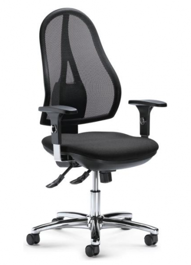 Brostuhl mit Fukreuz verchromt