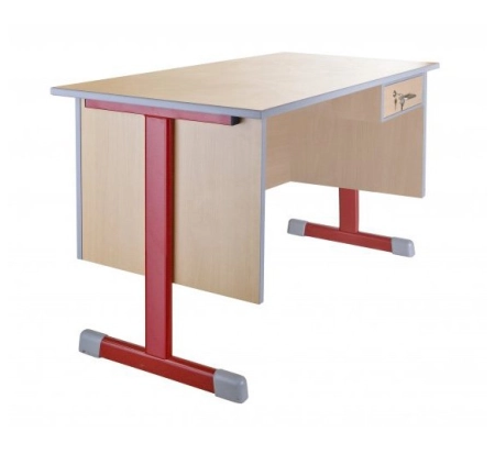 Lehrertisch mit T-Gestell gerade S-Line