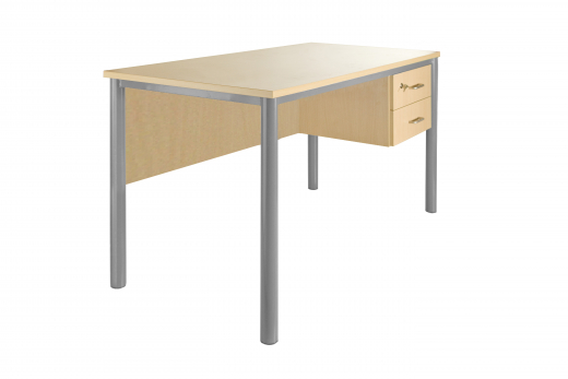 Lehrertisch 4-Bein Rundrohr S-Line
