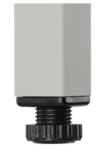 Konferenztisch mit Vierkantstahlrohr