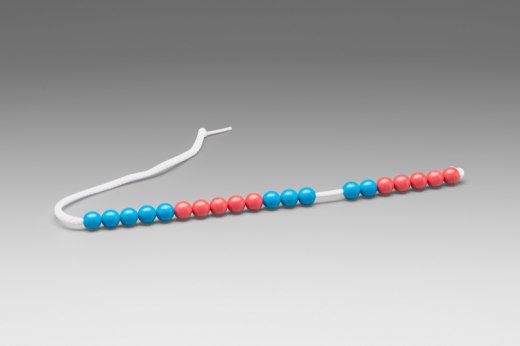 Rechenkette 20er Zahlenraum rot/blau