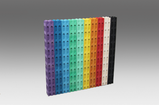 Steckwrfel in 10 Farben (100 Stck)