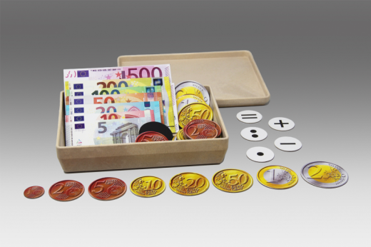 Rechengeld fr die Tafel magnetisch (100 Teile)