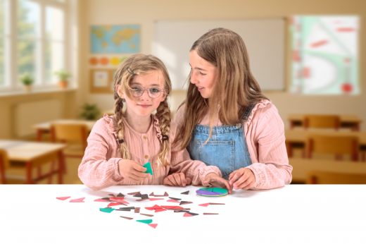 Bruchrechenteile rund  unmagnetisch (71 Teile)