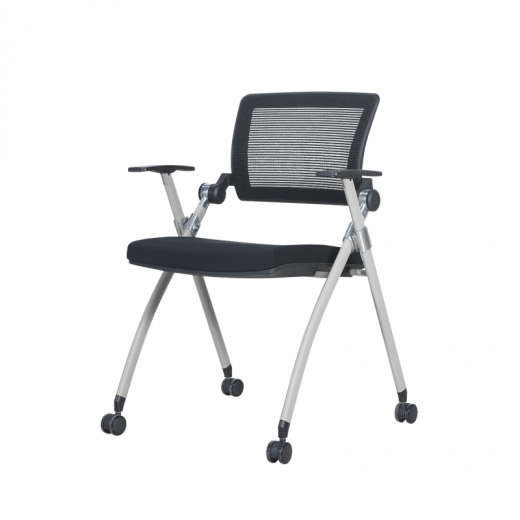 Schulungsstuhl Karl schwarz-grau