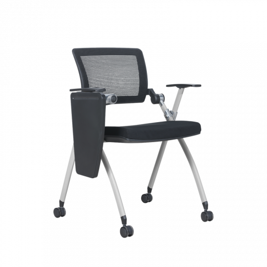 Schulungsstuhl Karl schwarz-grau