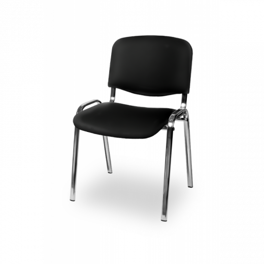 Konferenzstuhl - Besucherstuhl ISO - Kunstleder schwarz
