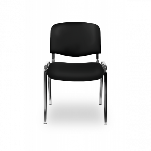 Konferenzstuhl - Besucherstuhl ISO - Kunstleder schwarz