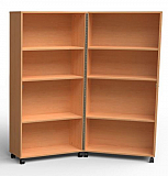 Fahrbares Doppel- Klappregal