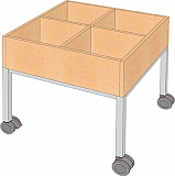 Bchertrog - fahrbar CO-Line