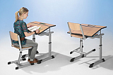 Aluflex Einer-Tisch / h�henverstellbar CO-Line