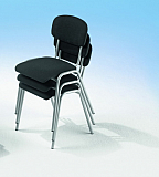 Stapelstuhl mit Polster