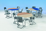 Trapezwellentisch f�r Sch�ler (1 Tisch) CO-Line