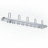 Aluminium- Wandgarderobe