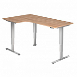 Schreibtisch- hhenverstellbar Eckform