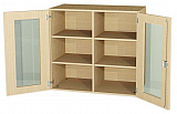 Aufsatzschrank mit 3/3 Glasausschnitt H-Line