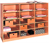 Regal - dreireihig mit 15 F�chern  fest / fahrbar H-Line