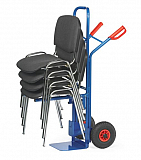 Stapel-Stuhlkarre mit Vollgummibereifung