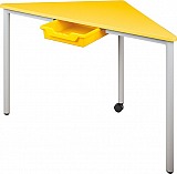 Dreieckstisch mit Ergo Tray Box CO-Line