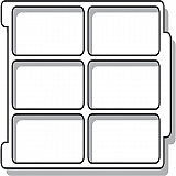 Sortiereinsatz f�r ErgoTray Box/ 6 F�cher CO-Line
