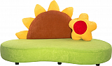 Kindersofa Blume- B1/ schwer entflammbar