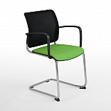 Freischwinger mit Netzrckenlehne