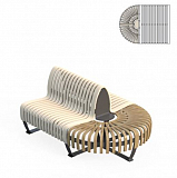 Creative Line Doppelbank Endst�ck