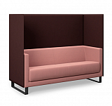 3-Sitzer Sofa mit Trennwand/ Sofaserie Emma - B1 schwer entflammbar