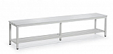 Garderobenbank / Sitzleisten aus lichtgrauem Kunststoff