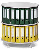 Ordnerdrehsule 2 Etagen / einzeln drehbare Etagen