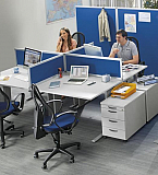 Tischtrennwandsystem- verschiedene Ausf�hrungen