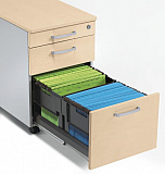 Rollcontainer mit H�ngeregistraturschub