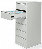 Karteikartenschrank DIN A5, 2-bahnig oder 3-bahnig