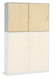 Schiebet�ren-Aufsatzschrank/ B 1200 mm x H 800 mm (2 OH)
