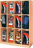 Schulranzenregal, 12 F�cher H-Line