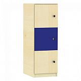 Schlie�fachschrank mit 3 F�chern, H�he 120 cm