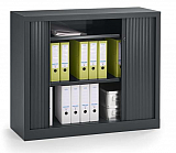 Rollladenschrank aus Stahl mit 2 Ordnerhhen